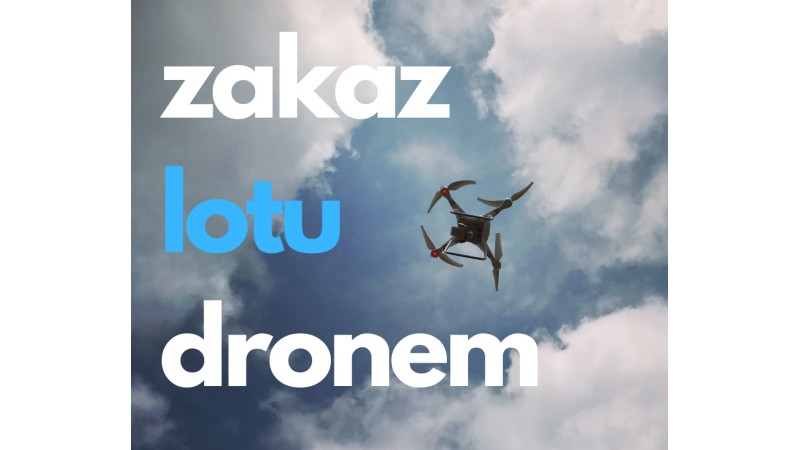 dron na niebie (mat. UM Cieszyn)